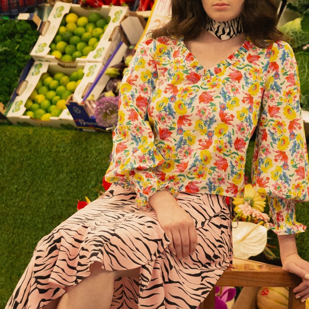 Rixo Multicolor Floral Blouse - image 2